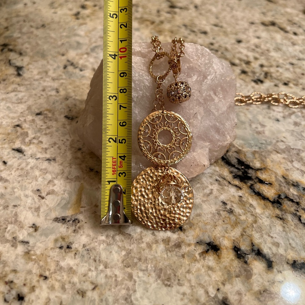 🌟Gold tone long necklace - Picture 4 of 9